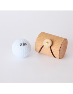 Hickory Golf Ball in Wood Box