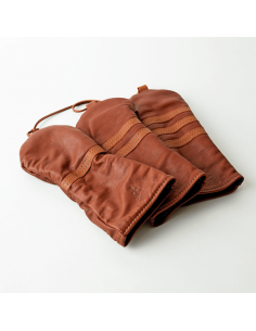 ハンドメイドレザーヘッドカバー 3本セット...