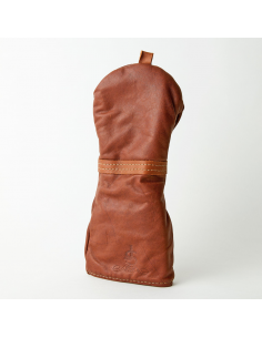 ハンドメイドレザーヘッドカバー (チェスナット タン...