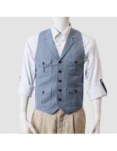 Hickory 1881 クラシックベスト （スカイブルー）